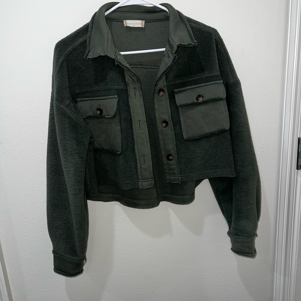 Altar'd State Dark Green Jacket